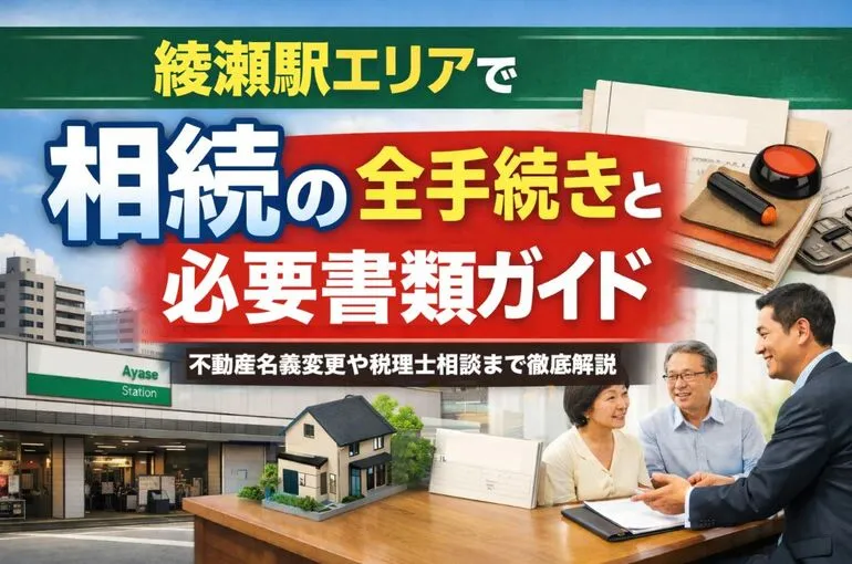 綾瀬駅エリアで相続の全手続きと必要書類ガイド｜不動産名義変更や税理士相談まで徹底解説
