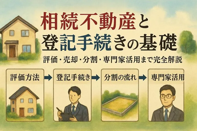 相続における不動産の基礎知識と登記手続きを完全解説｜評価方法や売却・分割の流れとポイント