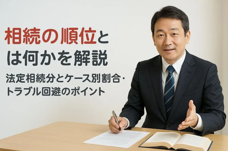 相続の順位とは何かを解説｜法定相続分とケース別割合・トラブル回避のポイント