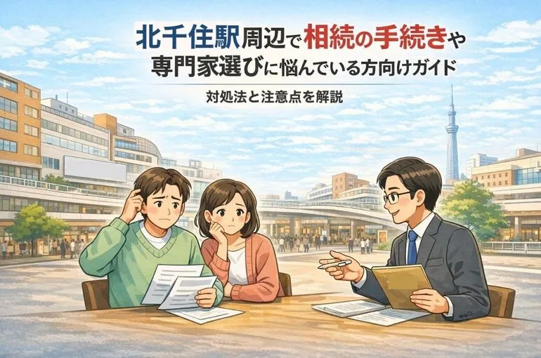 北千住駅周辺で相続の手続きや専門家選びに悩んでいる方向けガイド｜対処法と注意点を解説