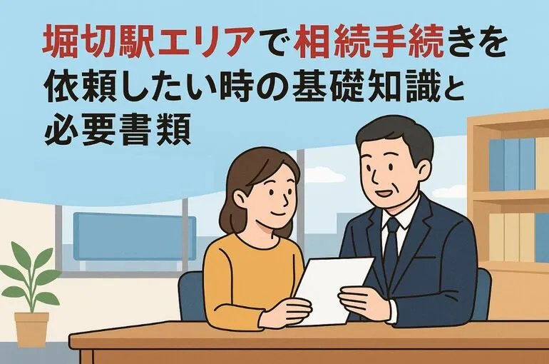 堀切駅エリアで相続手続きを依頼したい時の基礎知識と必要書類