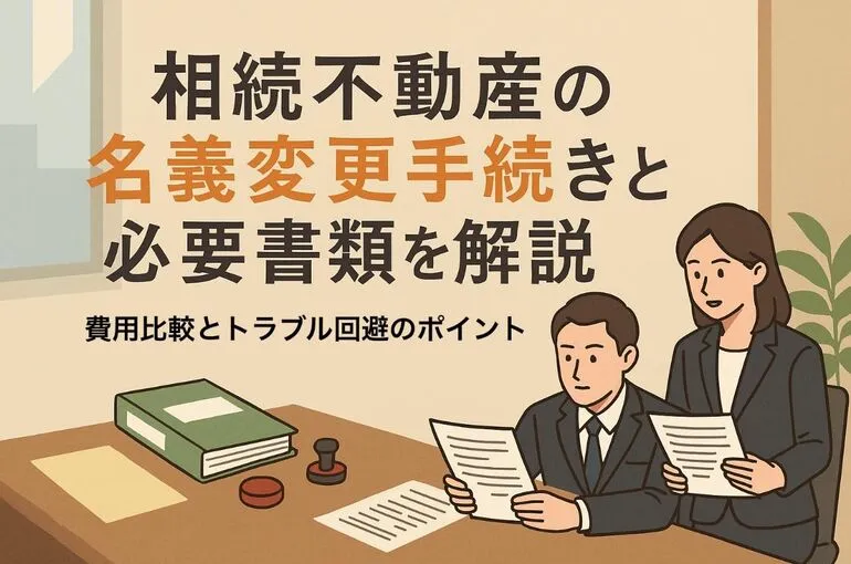 相続不動産の名義変更手続きと必要書類を解説｜費用比較とトラブル回避のポイント