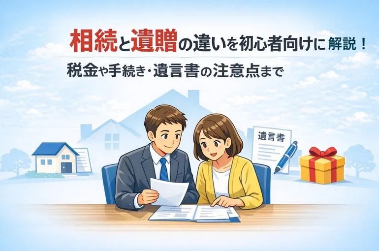 相続と遺贈の違いを初心者向けに解説！税金や手続き・遺言書の注意点まで