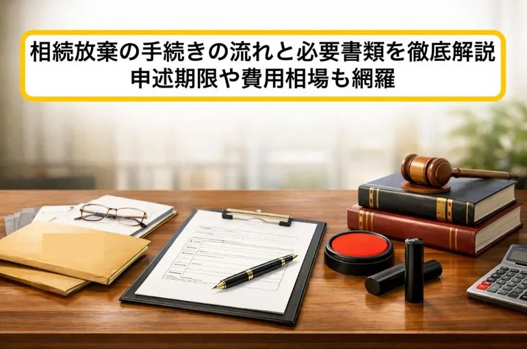 相続放棄の手続きの流れと必要書類を徹底解説｜申述期限や費用相場も網羅