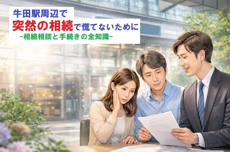 牛田駅周辺で突然の相続で慌てないために｜相続相談と手続きの全知識