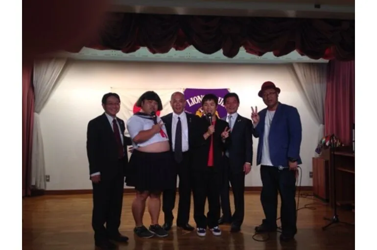 ライオンズクラブで、木曽さんちゅうさん、響さん共演。