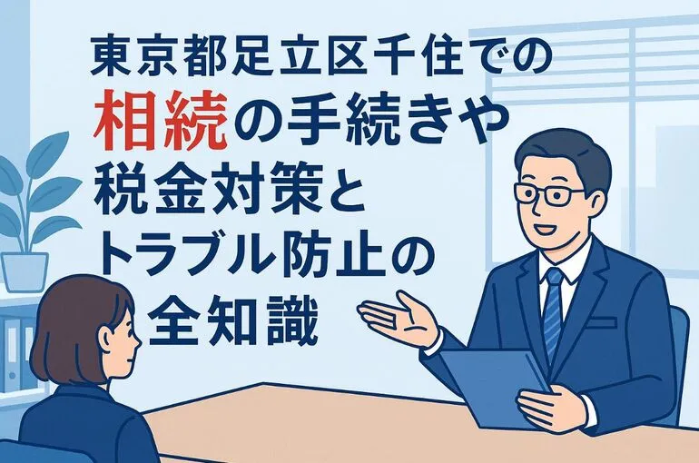 東京都足立区千住での相続の手続きや税金対策とトラブル防止の全知識